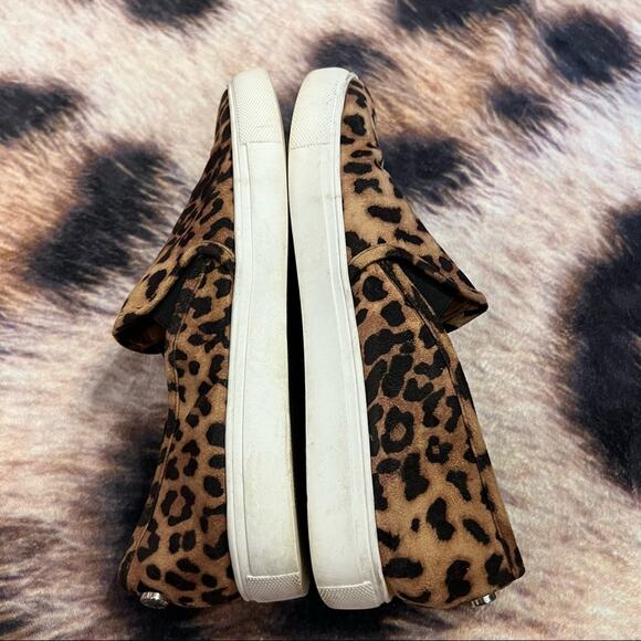 Steve Madden Safary Leopard Print Slip On Sneaker Size 8.5 - Picture 4 of 9